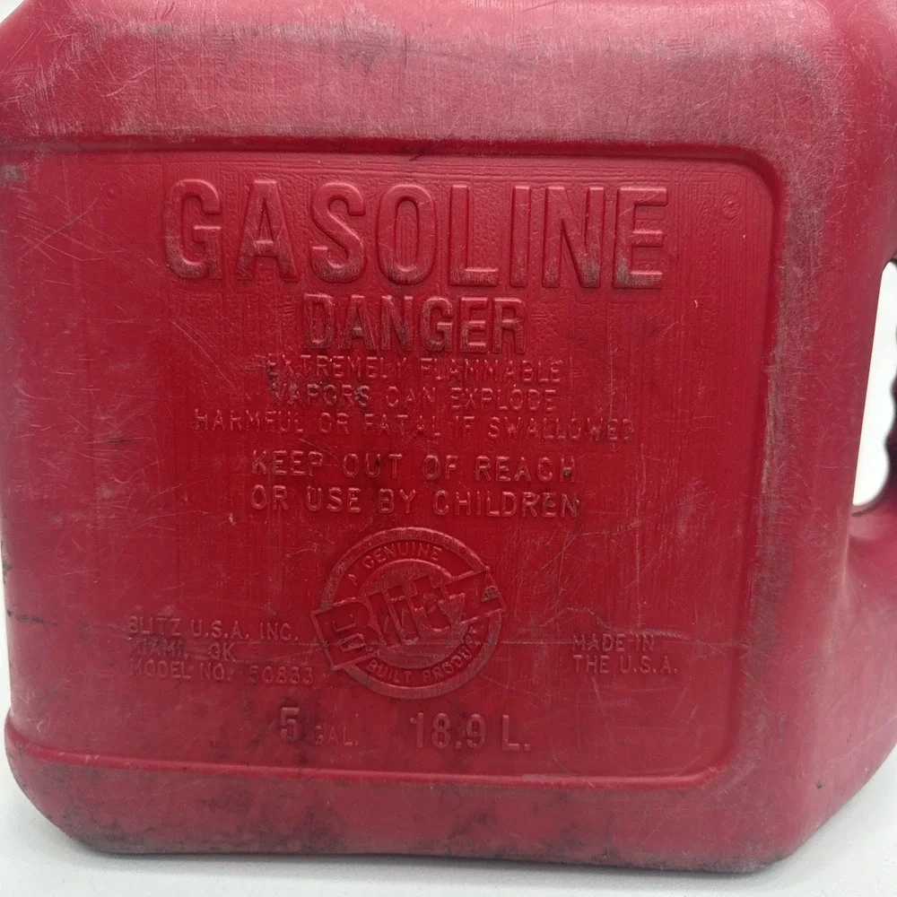 Blitz 5 Gallon Gas Can Preban Made in USA